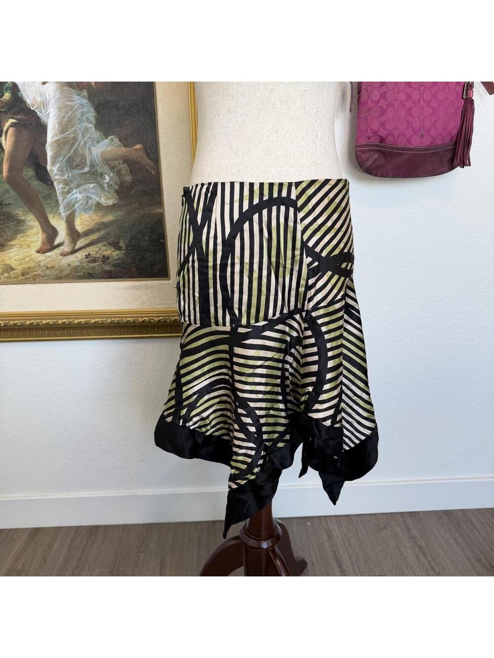 Y2K Bebe Whimsigoth Asymmetrical Skirt